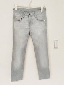 diesel ディーゼル CLUSH W27 L.32グレーストレッチデニムパンツ美中古　ストレート/イタリー製