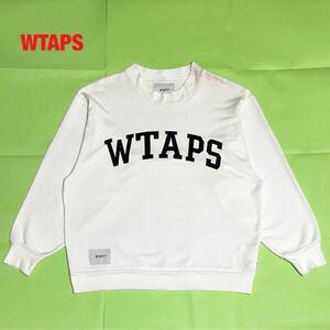 【人気】WTAPS　ダブルタップス　COLLEGE/MOCK NECK/COPO　スウェット　カレッジロゴ　モックネック　肉厚　裏起毛　20AW　202ATDT-CSM11