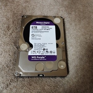 SATA 3.5インチ HDD 6TB WD WD60PURZ 6TB CrystalDiskInfo 正常 AVコマンド