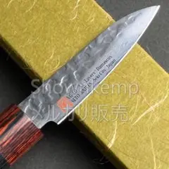 包丁 伊勢屋 パーリングナイフ 7.6cm V金10号 33層ダマスカス 両刃