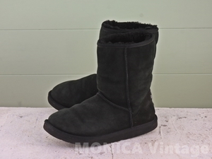 MK642◆メンズ【UGG オーストラリア】ムートンブーツ 黒 ブラック 41 25.5cm