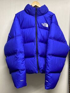 【THE NORTH FACE ノースフェイス】NF0A7UQZ RMST Nuptse パデッドジャケット ダウンジャケット XL ブルー ナイロン 2412oki h