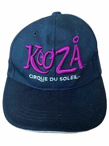 ●●美品CIRQUE DU SOLEIL KOOZA シルク・ド・ソレイユ クーザ キャップ帽子 黒x紫●●