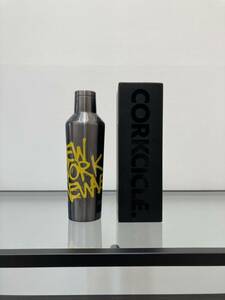 コークシクル ウォーターボトル シルバー CORKCICLE 耐熱ボトル ジャンミシェル コレクションボトル ステンレス バスキア限定モデル 新品