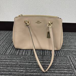 B204-O51-611 COACH コーチ F76938 トートバッグ ショルダーバッグ ベージュ レディース 約28×21.5×11.5cm