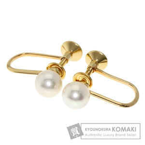 MIKIMOTO ミキモト パール 真珠 イヤリング K18イエローゴールド レディース 中古