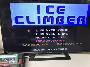 起動確認済み　任天堂　ファミコン　ファミリーコンピューター　HVC-IC　アイスクライマー　ICECLIMBER