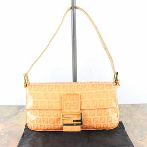 FENDI MANMA BACKET ZUCCA PATTERNED SEMI SHOULDER BAG MADE IN ITALY/フェンディマンマバケットズッカ柄セミショルダーバッグ