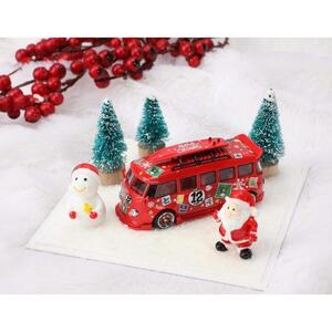 新品 Liberty64 1/64 フォルクスワーゲン ワーゲンバス VW T1 Kombi WildBody RWB BUS クリスマス ツリー サンタ フィギュア付き 