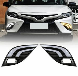 ★NEW★ カムリ 70系 LED DRL フォグ ウインカー マフラー エアロ バンパー リップ camry トヨタ カスタム パーツ 2018-up