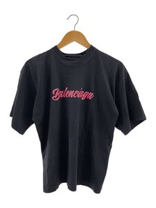 BALENCIAGA◆変形/Tシャツ/S/コットン/BLK/JP57 2019 00171