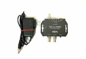 送料無料 良品 VideoPro「VPC-SH2STD」SDI to HDMI WITH SPLITTER HDMIコンバーター 動作品