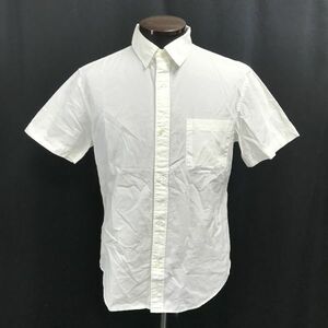 日本製★レリューム/relume★ジャーナルスタンダード/半袖シャツ【メンズL/白/white】Tops/Shirts◆BH703