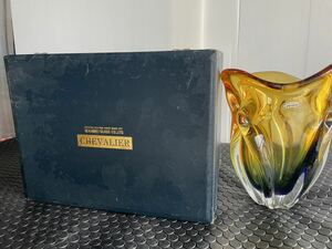 Crown CRAFT GLASS 花瓶　花器　レトロ　ビンテージ ガラス製 インテリア アンティーク フラワーベース クラウン　