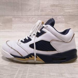 NIKE/ナイキ/AIR JORDAN 5 RETRO LOW/エアジョーダン5 レトロ ロー/スニーカー/白紺金/28.0cm