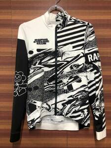 HY704 ラファ Rapha RCC+ BRAULIO AMADO PRO TEAM LONG SLEEVE JERSEY 白黒 S