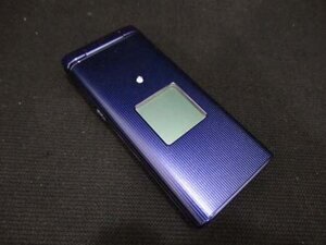 ガラケー 京セラ au かんたんケータイ KYF38 2019年4月製造 ロイヤルブルー 携帯電話 専用箱取扱説明書なし ノーチェック 中古 ■