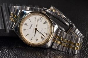 ■TISSOT(ティソ)P360/460 Ref.T252 481 コンビブレス サファイアクリスタル風防 中古美品