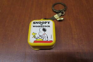 当時モノ ヴィンテージ スヌーピー キーホルダー オルゴール付 SNOOPY&WOODSTOCK 禁じられたあそび