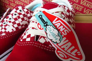 完売レア★ VANS バンズ COMFYCUSH ERA コンフィクッシュ エラ クラシック シリーズ 限定 US8.5 26.5cm Tear Check チェック 赤 レッド RED