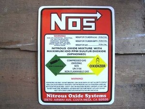 NOS ステッカー WARNING ニトロ ワイルドスピード アメリカ雑貨 アメリカン雑貨