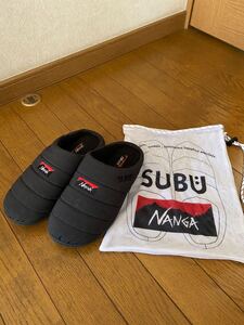 NANGA　ナンガｘSUBU　タキビ　サンダル　チャコール　22-23.5㎝　収納袋付　防寒　サンダル　焚火　アウトドア　キャンプ！