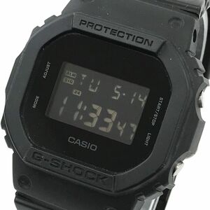 美品 CASIO カシオ G-SHOCK ジーショック 腕時計 DW-5600BB-1 クオーツ デジタル スクエア ブラック カレンダー 樹脂ベルト 動作確認済み