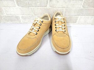 Rockport ロックポート●スニーカー スエード World Tour Classic 歩行安定性 ロングセラー 靴/イエロー/24.0cm/訳有/1円スタート/AY