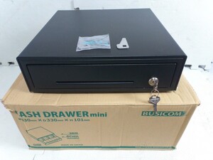 ◆ビジコム 小型キャッシュドロア◆未使用品 BUSICOM BC-DW330M モジュラータイプ 店舗用品♪2f-21211カナ