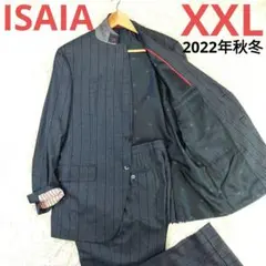 美品　isaia 大きいサイズ XXL　イザイア セットアップスーツ チェック