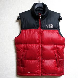 THE NORTH FACE ノースフェイス ヌプシ ダウンベスト 700FP メンズ Sサイズ 正規品 レッド Z3932