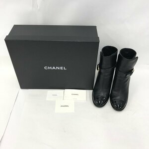 CHANEL　シャネル　ココマーク　ショートブーツ　G38064　サイズ38C　箱付き【CKAR5053】