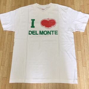 ヴィンテージ DEL MONTE デルモンテ ロゴ 両面プリントTシャツ コットン S