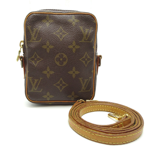 ［飯能本店］LOUIS VUITTON LV ルイ・ヴィトン ミニ ダヌーブ M45268（ 廃番 ） ショルダーバッグ モノグラム ブラウン DH85200