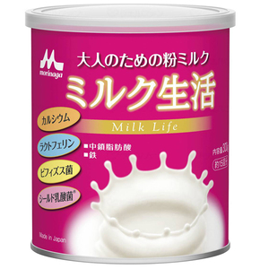 （ケース販売）大人のための粉ミルク ミルク生活／缶タイプ300g×12缶（森永乳業）