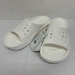 クロックス オフ グリッド スライド メンズ リカバリーサンダル crocs off grid slide 209416-100 サンダル 25.0cm 白 / ホワイト