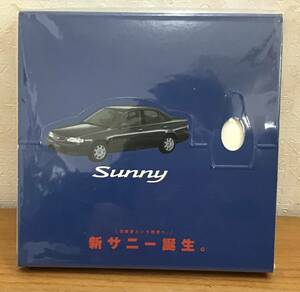 NISSAN 日産 新サニー誕生 SUNNY メモ帳 メモパッド メモポケット＆ペンスタンド式メモ帳 組み立て式 未使用・未開封