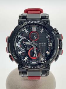 CASIO◆ソーラー腕時計・G-SHOCK/アナログ/ラバー/BLK/RED