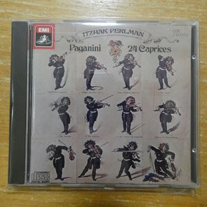 077774717120;【CD/西独盤】PERLMAN / PAGANINI: 24 CAPRICES FOR SOLO VIOLIN(CDC7471712)