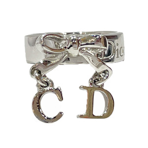 中古AB/使用感小 Christian Dior クリスチャンディオール メタル リング・指輪 11.5号 CDロゴ リボン ヴィンテージ 6 レディース 20457862