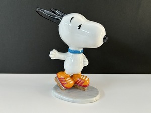 スヌーピー ローラースケート FLAMBRO フィギュア 置物 USA ヴィンテージ SNOOPY [pe-052]