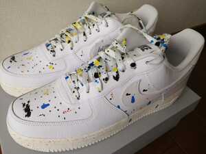 NIKE AIR FORCE 1 LOW PAINT SPLATTER WHITE　ナイキ　エアフォース1 ペイント　スプラッター　新品未使用正規品箱付きホワイト　29cm 