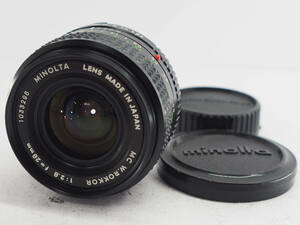 ★特上品★ ミノルタ MINOLTA MC W.ROKKOR 28ｍｍ Ｆ2.8 ★完動品 ★前後キャップ付き ＃Ａ1208