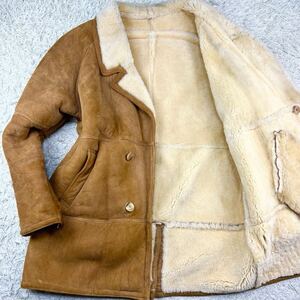 定価150万円相当XL!!! シアリング『天下の保温』 SHEARLING リアルムートンコート 52 羊革 ラムレザー シープスキン 極暖◎ 重厚感◎ 秋冬