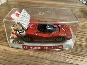 モデルカー ヴィンテージアバルトポリトイズイタリアミントボックスvintage abarth 2000 125 politoysm584 made in italy 1969 mint box