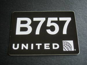 ユナイテッド航空■B757■UNITED AIRLINES■UA■ボーイング■ステッカー