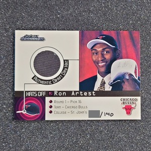 ◆Ron Artest【Hat card】NBA Skybox Dominion Hats Off card#11of14 HO 140枚限定　◇検索：ロン・アーテスト メッタ・ワールド・ピース