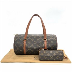 ルイヴィトン LOUIS VUITTON パピヨン30 ハンドバッグ モノグラム キャンバス M51385 TH8906 ミニポーチ付き ミニボストン