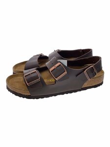 BIRKENSTOCK◆サンダル/43/BRW/レザー//