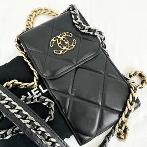 極美品 シール有 31番台 CHANEL シャネル19 ココマーク チェーンショルダーバッグ チェーンバッグ バッグ サコッシュ ブラッグ マトラッセ